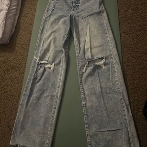 Hidden (Buckle) Distressed Baggy Women's Jeans